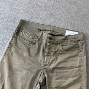 rag & bone Pants Mens 34 Army Green/Tan Faded Chino Stretch Twill M1223D017ARM